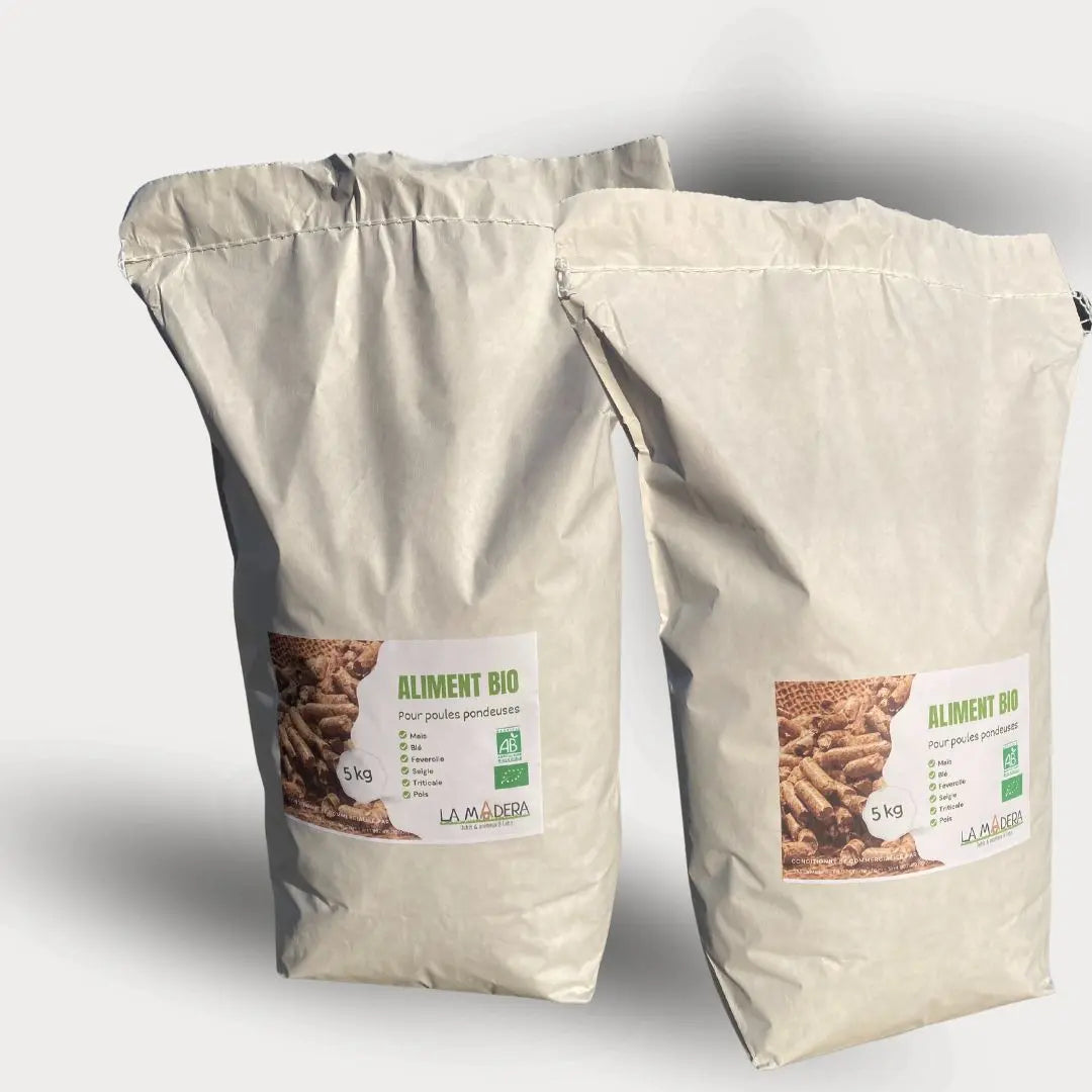 Aliment BIO en granulé pour poules pondeuses - La Madera