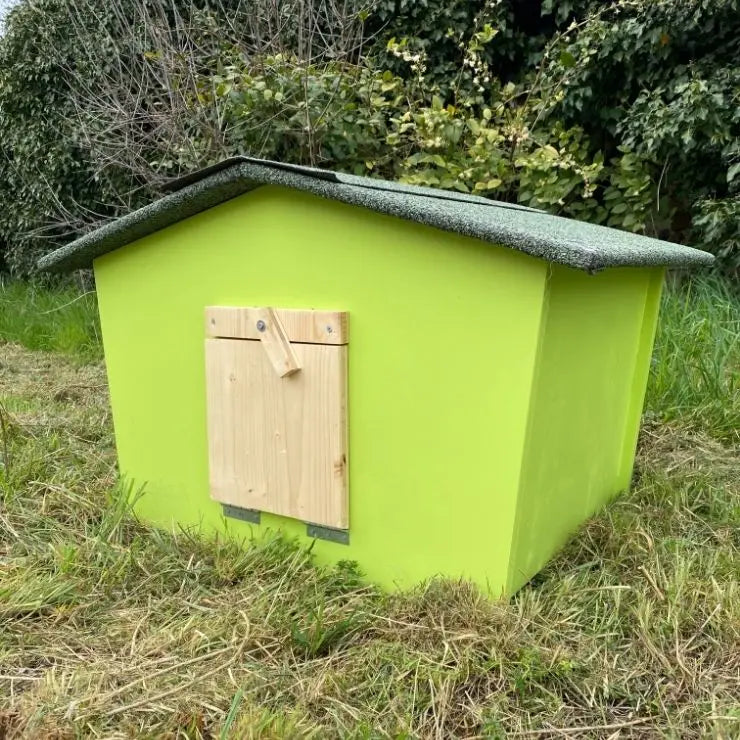 Abri en bois pour petits animaux trappe pour fermer et sécuriser la nuit