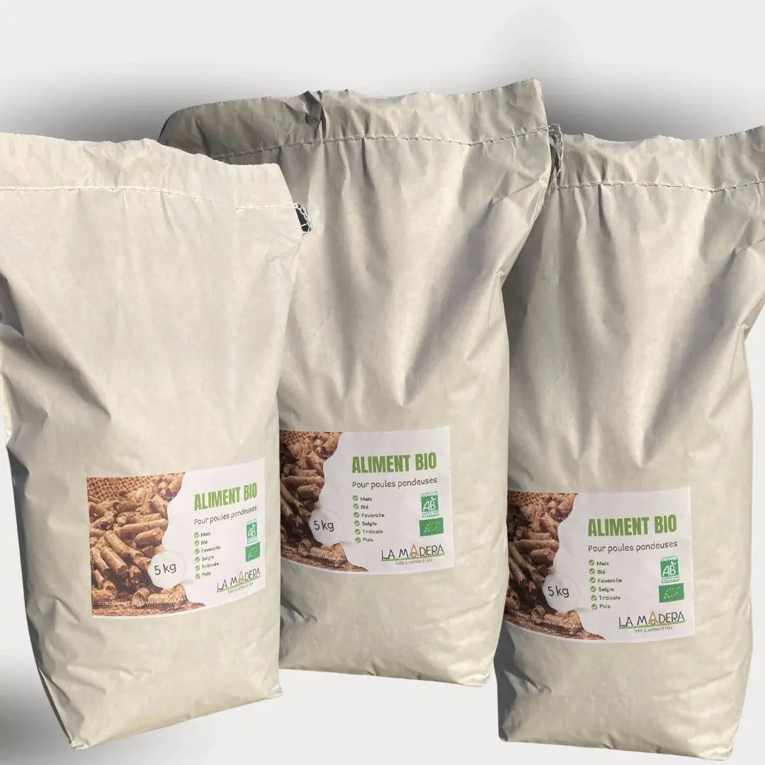 Aliment BIO en granulé pour poules pondeuses - La Madera