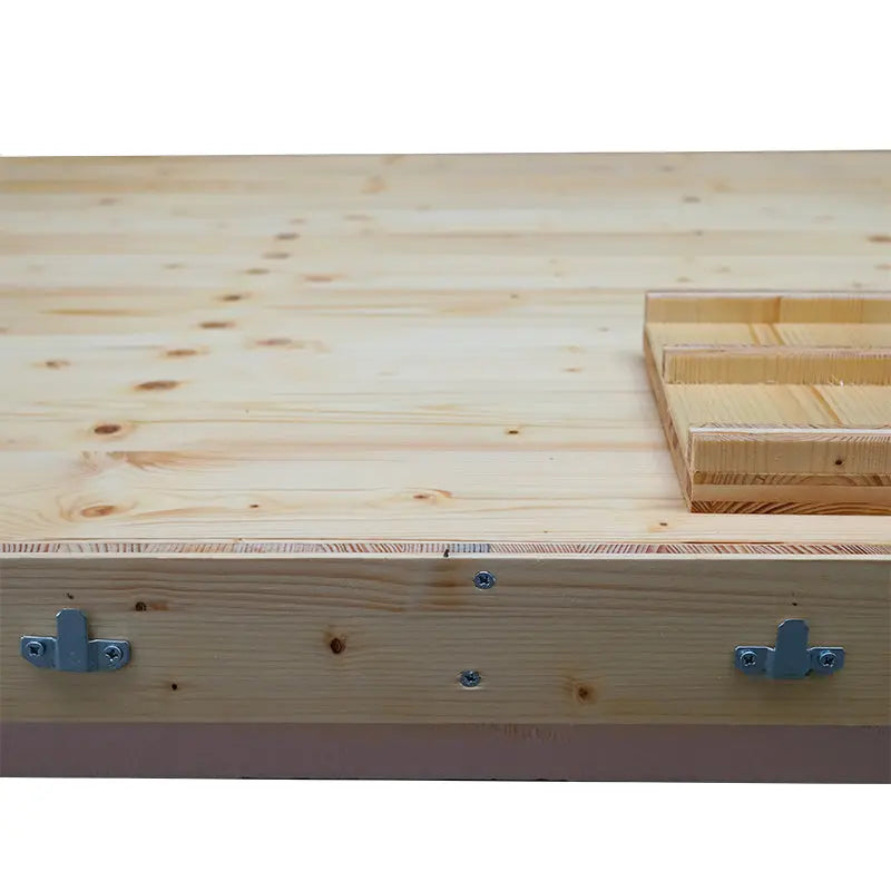 Nichoir à canard en bois avec îlot flottant pour marre étang, plan d'eau.