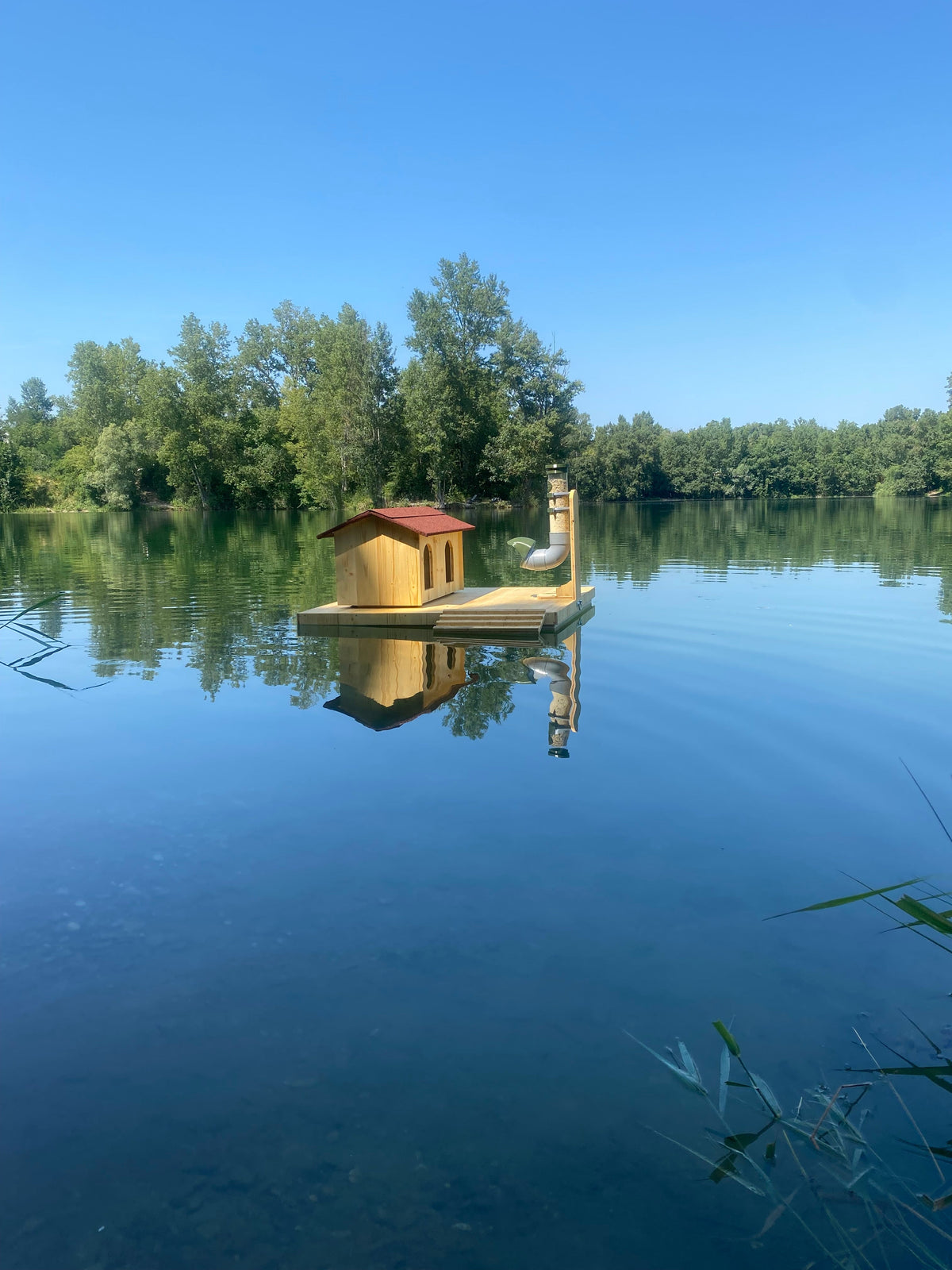 nichoir à canard flottant