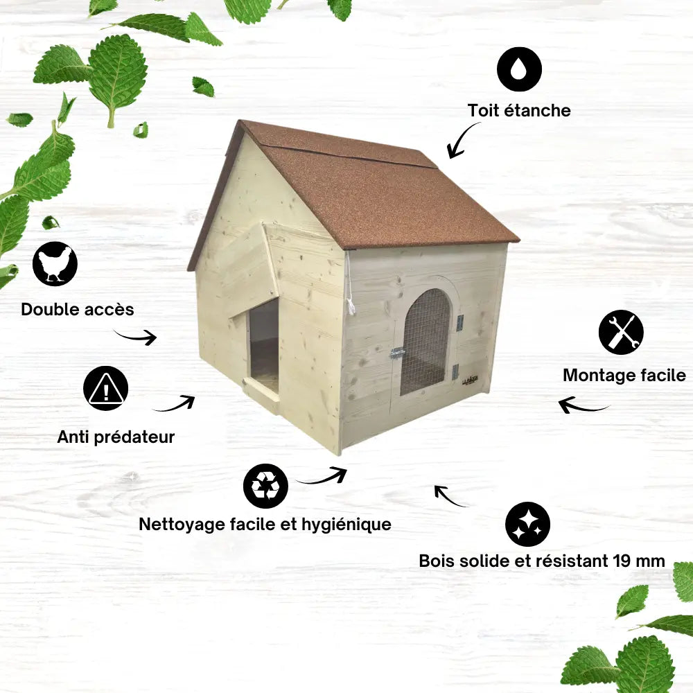 Cabane pour oies sur-mesure – conçue par une architecte spécialisée en habitat animalier