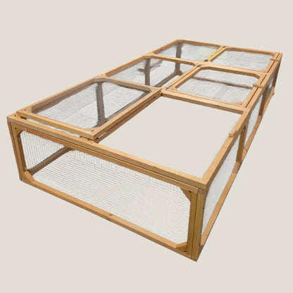 enclos à tortue en bois sécurité renforcée