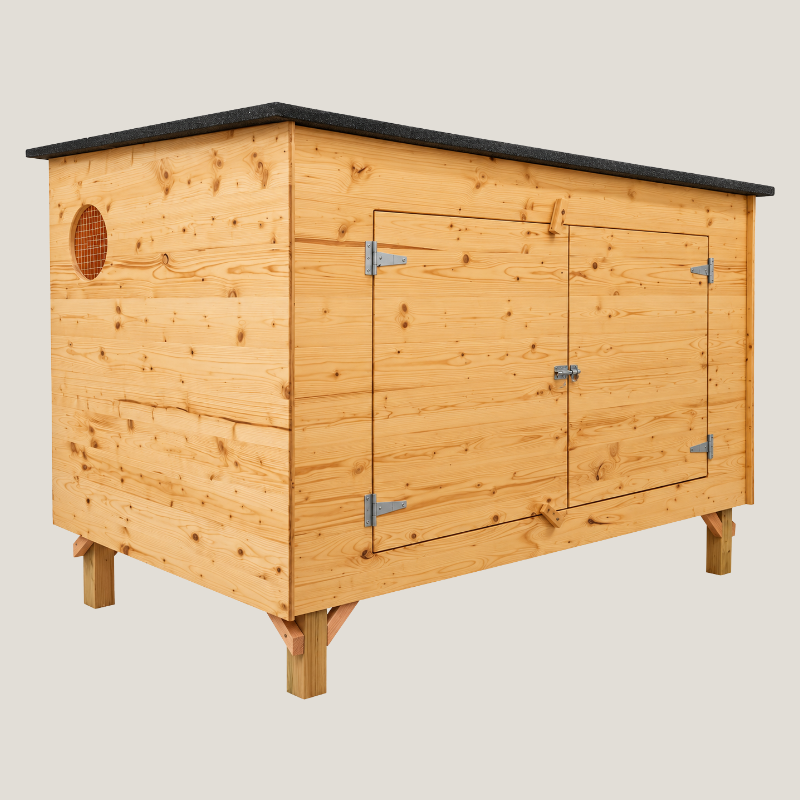 Abri pour oies - Cabane extérieure sur pilotis