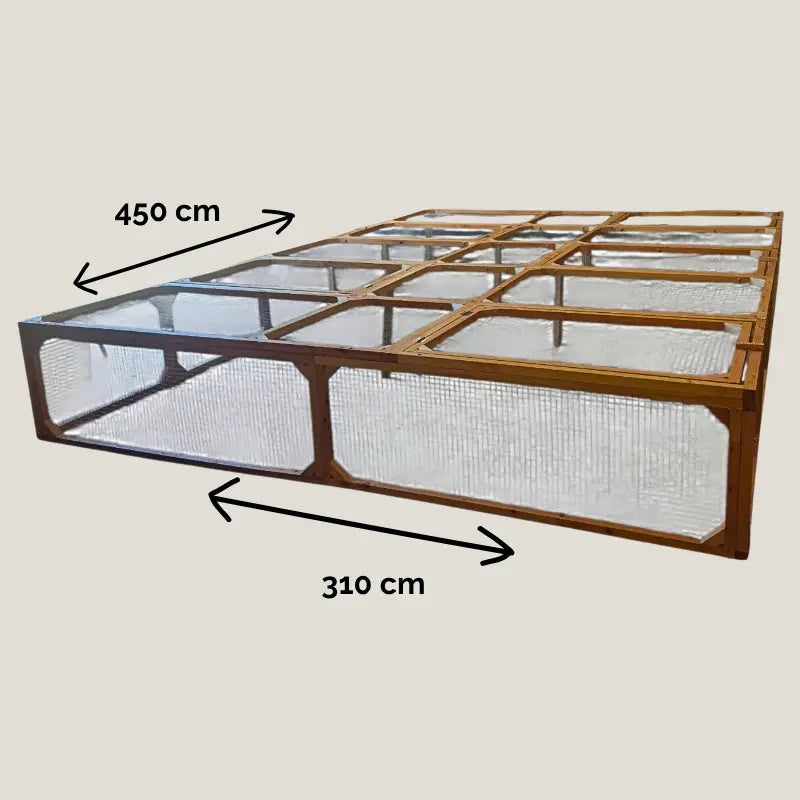 Enclos géant pour tortues - 14 m2
