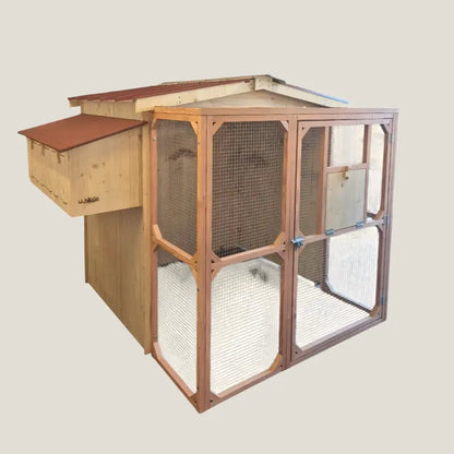 Pigeonnier en bois avec volière – 6 pigeons