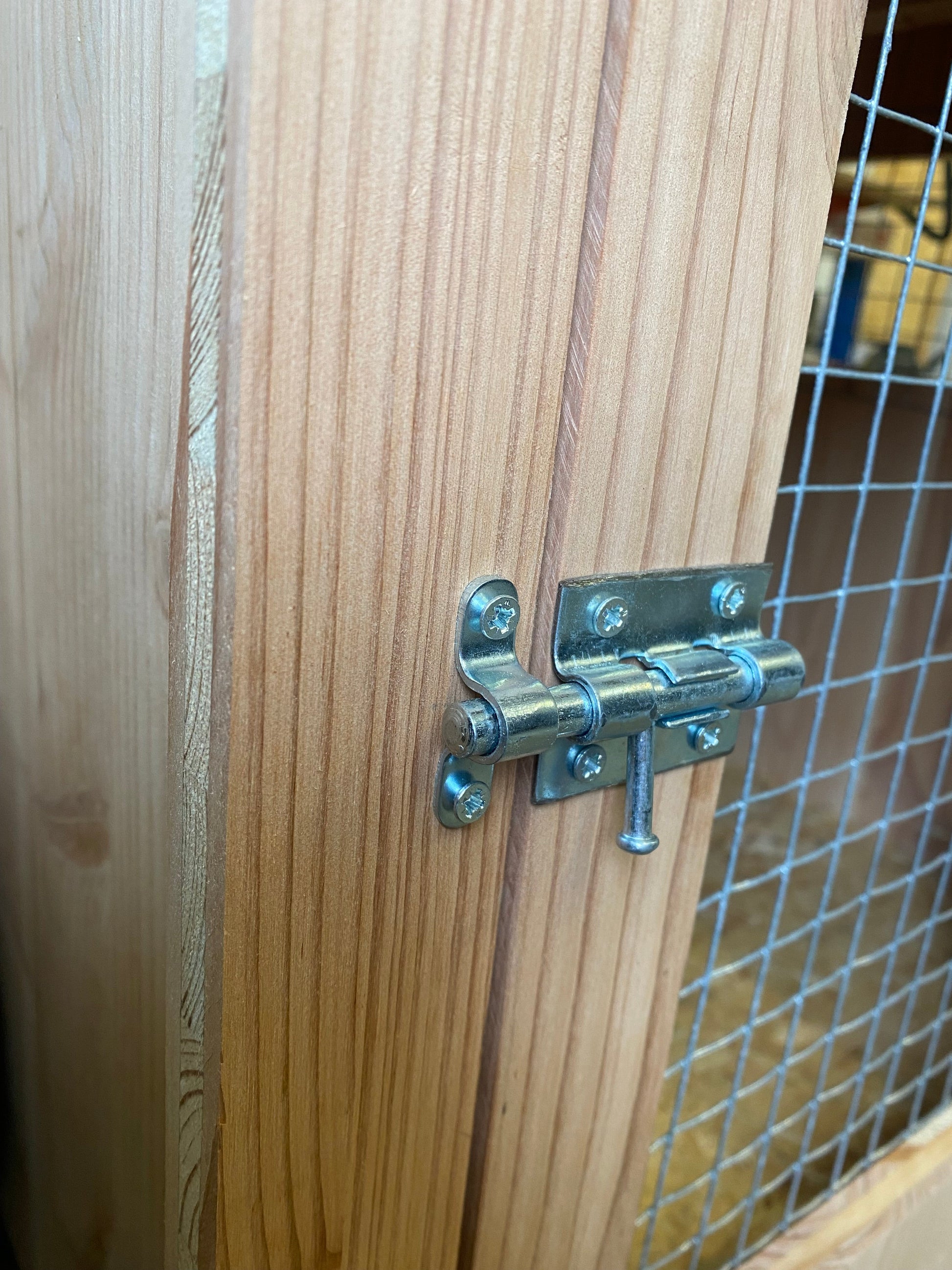 Niche en bois isolé avec porte pour petit chien Ma boutique