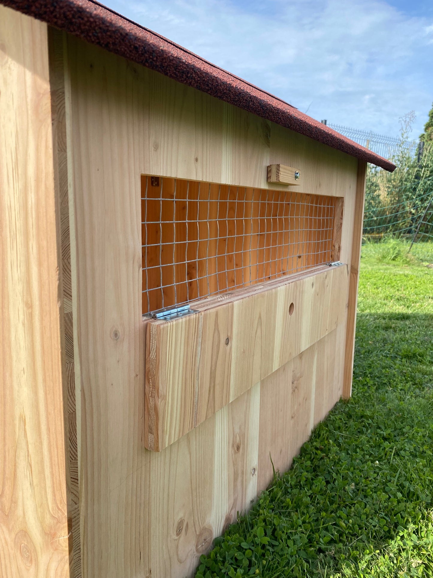 Niche en bois isolé avec porte pour petit chien Ma boutique