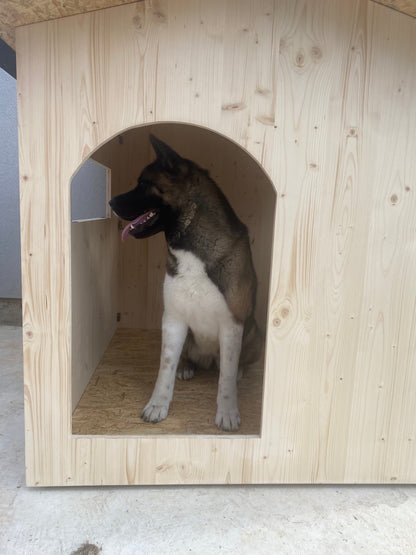 Niche en bois isolé XXL avec porte Ma boutique