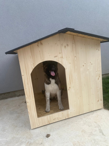 Niche en bois isolé XXL avec porte Ma boutique